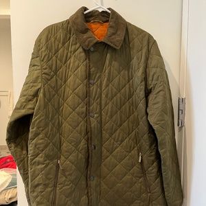 Vintage Barbour Jacket Quilted Green